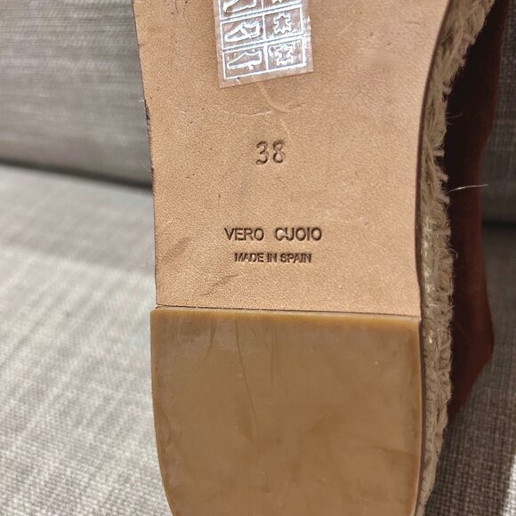 Alexander Wang Rich Brown Suede Devon Espadrille Platform Sneakers Zip Front 8 - Picture 14 of 16